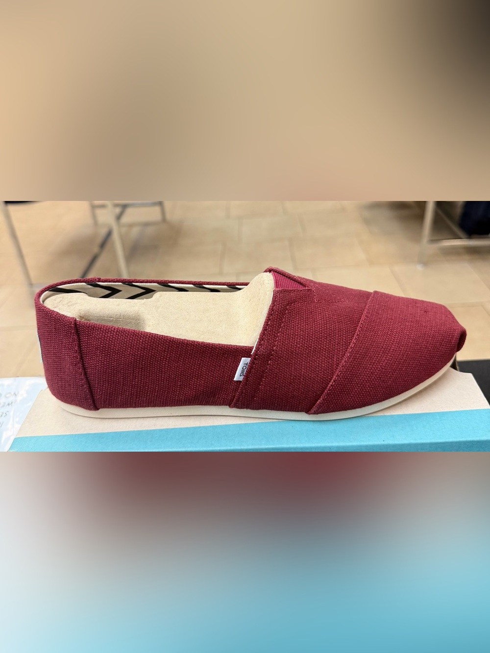 TOMS Alpargata Black Cherry Canvas Slip-On shoe